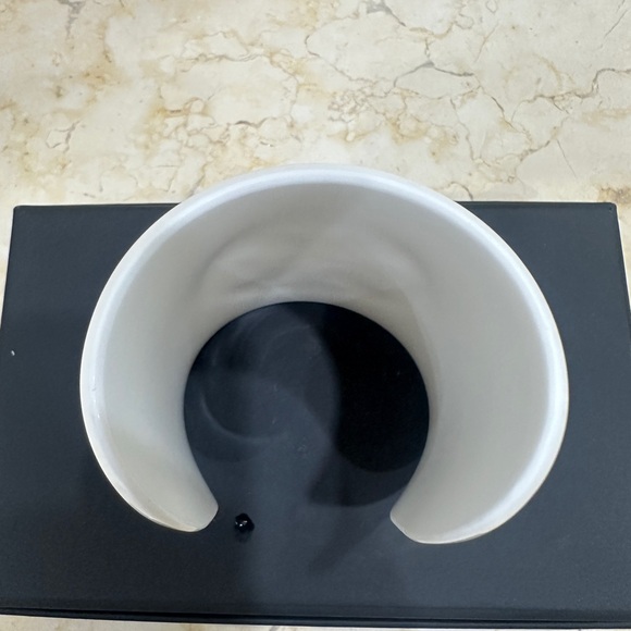 Tory Burch White Authentic Plastic Logo Cuff Bracelet ( Size Small ) - Picture 6 of 6